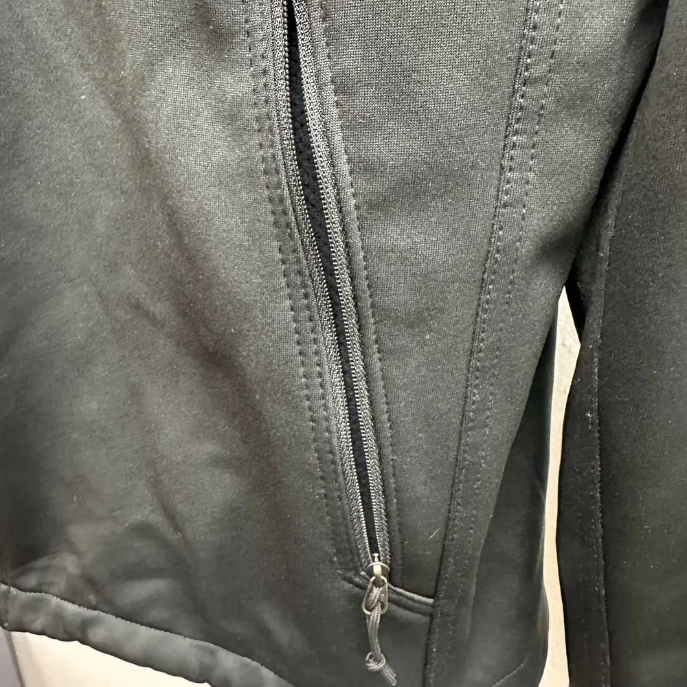 The North Face Wind Wall Mens Black Lightweight Full Zip Jacket Size‎ Medium
